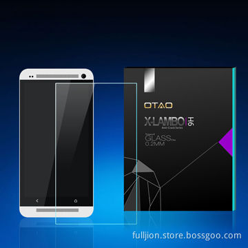 0.2mm 0.33mm tempered-glass screen protector for HTC ONE M7 with best tempered glass price